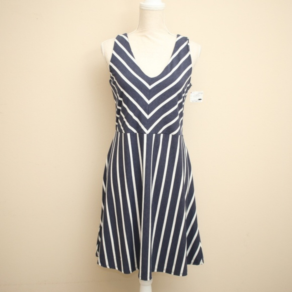 NEW Anthropologie Thyme & Honey Striped Dress L